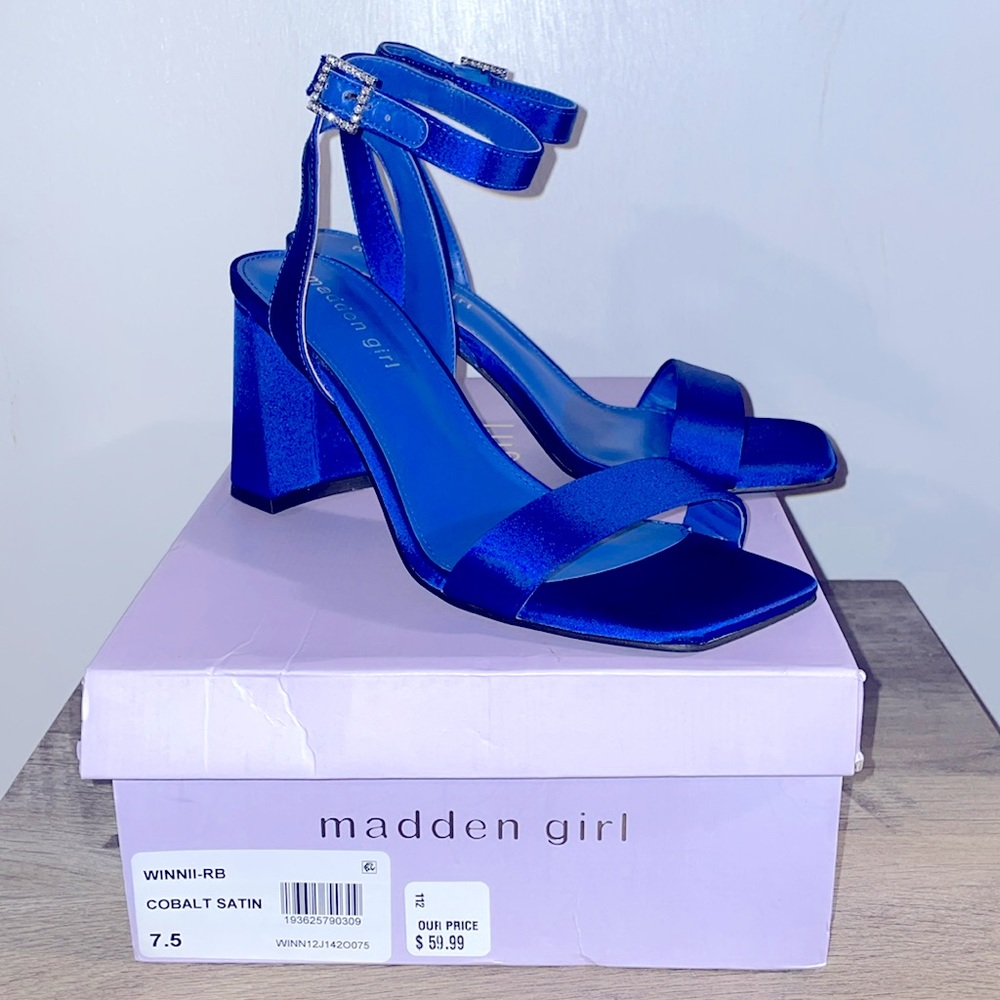 Madden Girl Square-toe Heels, Size 7.5